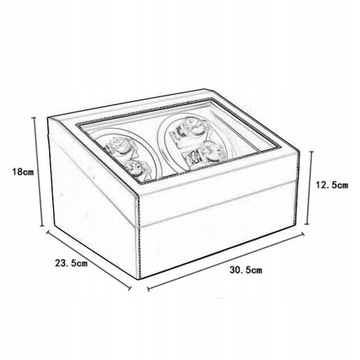 OUTLET ROTOMAT 4+6 SZKATUŁKA NA ZEGARKI AUTOMATYCZNE ETUI OUTLET 986