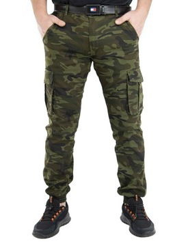 BOJÓWKI JOGGERY MĘSKIE MORO JEANSY ZIELONY r.35