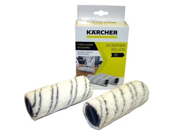Para rolek KARCHER z mikrofibry do FC 5 Szare