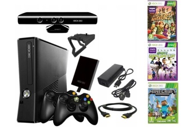 XBOX 360 Slim 250 ГБ KINECT 2xPAD + ИГРЫ