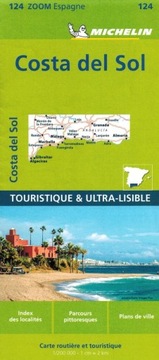 COSTA DEL SOL GIBRALTAR MALAGA MAPA 124 MICHELIN 2023