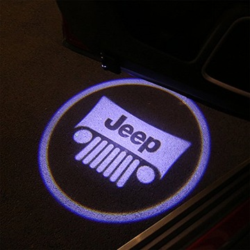 2x LED LOGO PROJEKTOR HD WSZYSTKIE MODELE JEEP WRANGLER CHEROKEE COMPASS