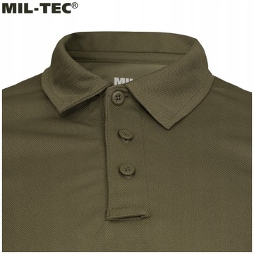 Koszulka polo polówka termoaktywna Mil-Tec Tactical Quickdry Oliwkowa XL