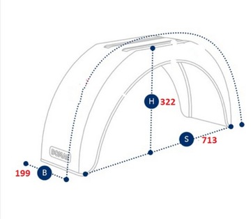 2x КОЛЕСНЫЕ АРКИ КРЫЛО 13-14 ДЛЯ ПРИЦЕПА Zasław