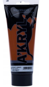 RENESANS A'KRYL Farba akrylowa 200 ml 48-Umbra palona