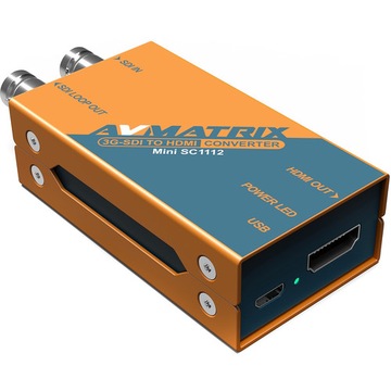 AVMATRIX Mini SC1112 - 3G SDI to HDMI Mini Converter sygnału audio video