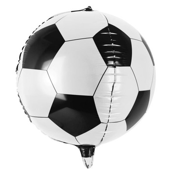 Balon foliowy PIŁKA NOŻNA kula 40 cm na HEL na urodziny dla dzieci