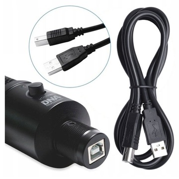 Комплект конденсаторного микрофона DNA CM USB KIT, кабель поп-фильтра на кронштейне