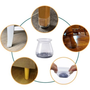 СИЛИКОНОВЫЕ ЗАЩИТНЫЕ Чехлы ДЛЯ СТОЛОВ И СТУЛЬЕВ С ВОЙЛОМ, 20 ШТ.