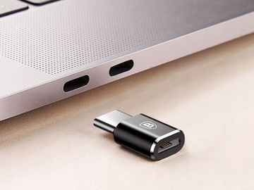 Адаптер Baseus Micro USB — USB Type-C, черный