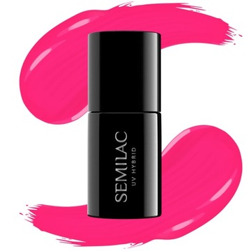 Semilac 517 SemiBeats lakier Margaret Lakier hybrydowy Neon Pink 7ml