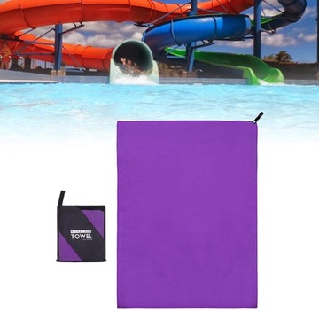 Легкое полотенце из микрофибры, быстросохнущие полотенца, прочные, фиолетовые, 76x152 см.