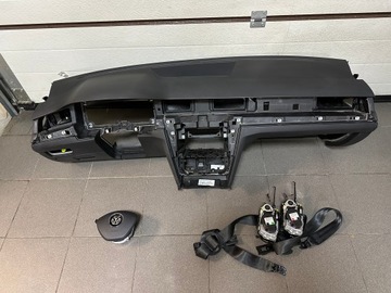 VW PASSAT B8 DESKA KONSOLA AIRBAG PASY ORYGINAŁ