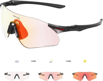 FOTOCHROMOWE OKULARY ROWEROWE KOBIET MĘŻCZYZNA OKULARY SPORTOWE OCHRONA UV400