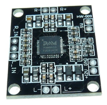 Модуль стереозвукового усилителя 2x15 Вт PAM8610