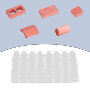 Миниатюрная силиконовая форма для кирпича Легкий цилиндрический кирпич