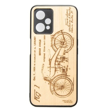 Dřevěné Pouzdro pro Realme 9 Pro Harley Patent Aniegre