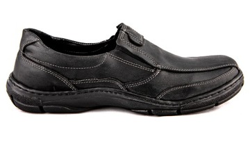 Mokasyny męskie POLSKIE buty skórzane 44