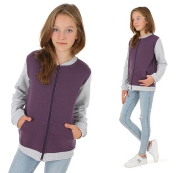 Bluza BEJSBOLÓWKA, bomberka - 116 JAGODOWY