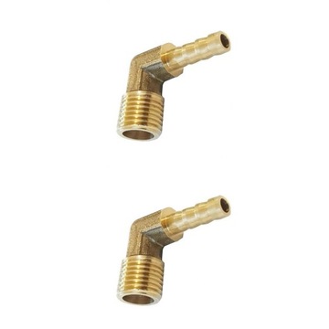 3/8 BSP do 10mm + 12mm Mosiężny Kolanko Węża