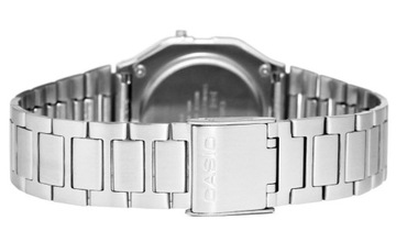 ЧАСЫ CASIO ВИНТАЖНЫЕ СЕРЕБРЯНЫЕ С РЕГУЛИРУЕМОЙ СВЕТОДИОДНОЙ СВЕТОДИОДНОЙ РЕТРО
