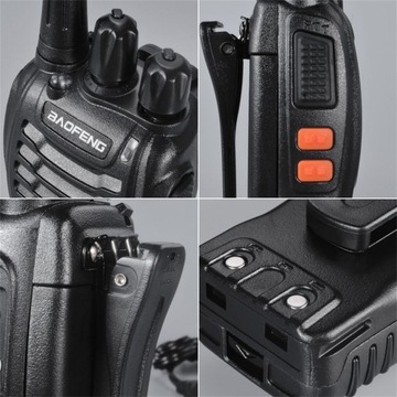2x РАЦИЯ PMR + НАУШНИКИ BAOFENG BF-888S