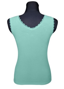 TOP BLUZKA PODKOSZULKA KOSZULKA Z KORONKĄ DAMSKA