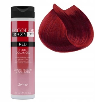 Be color crazy Toner do włosów w żelu 150 czerwony
