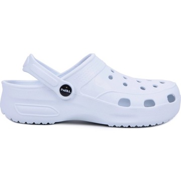 KLAPKI KROKSY LEKKIE BUTY chodaki PIANKA białe 42