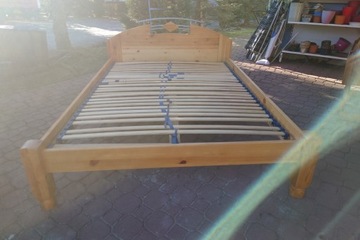 Кровать, двуспальная деревянная кровать, каркас кровати 140 х 200.