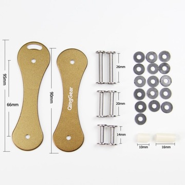 QingGear Keybone Титан Углеродное волокно Алюминий