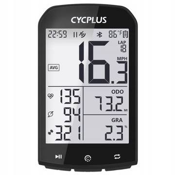 Велосипедный компьютер CYCPLUS M1 Bluetooth ANT+ GPS 2.0