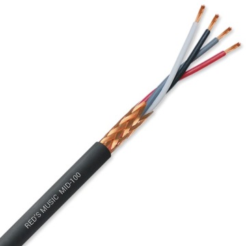 PRZEWÓD AUDIO KABEL MIDI 4x0,14 OFC QUAD REDS