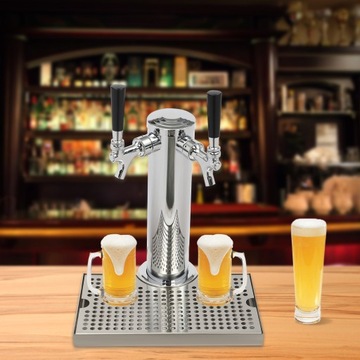 ВИННАЯ КОЛОННА ИЗ НЕРЖАВЕЮЩЕЙ СТАЛИ С ДВОЙНОЙ ГОЛОВКОЙ + ПОДДОН