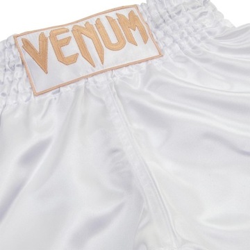 Классические шорты для тайского бокса Venum, белые, XL