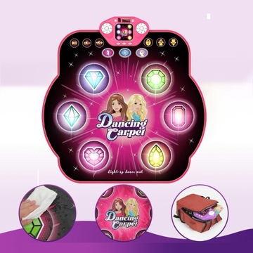 МУЗЫКАЛЬНЫЙ ТАНЦЕВАЛЬНЫЙ ИНТЕРАКТИВНЫЙ КОВРИК ЗВУКОВАЯ СВЕТОВАЯ ИГРУШКА ДЛЯ ДЕТЕЙ