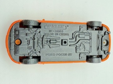 FORD FOCUS ST II поколения, Welly, Resoraki, Die cast, оранжевый, масштаб 1:60