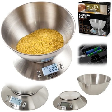 WAGA KUCHENNA INOX TARA TIMER ALARM 5KG
