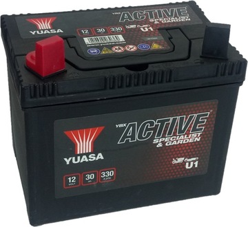 Трактор-газонокосилка Yuasa U1 30Ah 330Ah L+