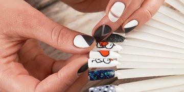 Обучающая карта для занятий нейл-артом, УЧИМСЯ КРАСИТЬ, 12 схем.