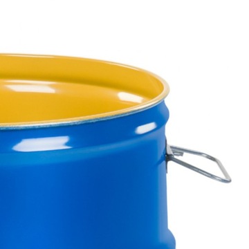 СТАЛЬНАЯ БОЧКА OH 60 Л, СЪЕМНАЯ КРЫШКА, ПРОБКИ 2 И 3/4, ОКРАШЕННЫЙ ВНУТРИ -