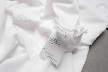 COS polo biała koszulka regular pima cotton L