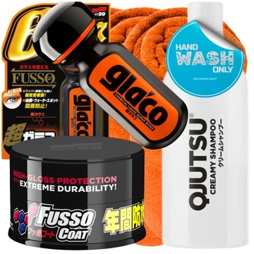 Soft99 ULTRA GLACO PREPARAT WOSK DO AUTA Fusso Coat Dark Wax SZAMPON