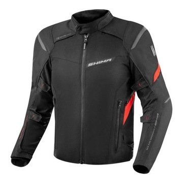 Kurtka motocyklowa SHIMA RUSH 2.0 2 RED męska wodoodporna GRATISY