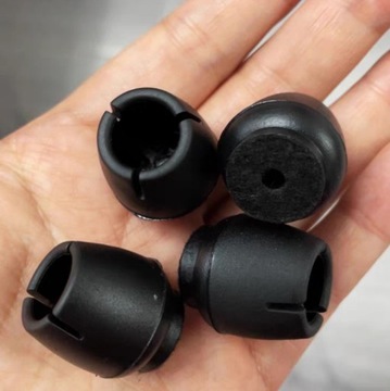 Защитные силиконовые фетровые чехлы на ножки стульев для мебели ЧЕРНЫЕ 25-29мм x4