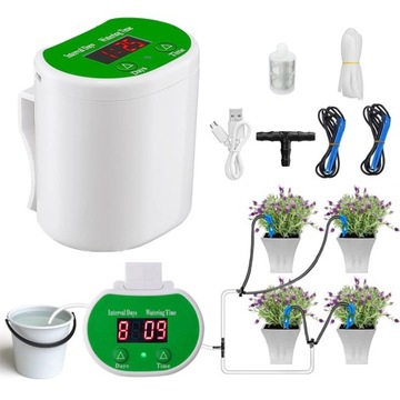 URZĄDZENIE NAWADNIAJĄCE Z EKRANEM LED TIMER USB 2000MAH