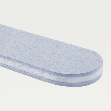 Pilnik do Paznokci Prosty 80/100 Profesjonalny Szary do Żeli Mani King 1szt