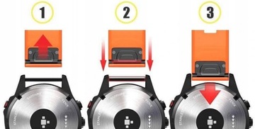 ОРАНЖЕВЫЙ Ремешок Garmin FENIX 7X PRO с сапфировым стеклом Solar