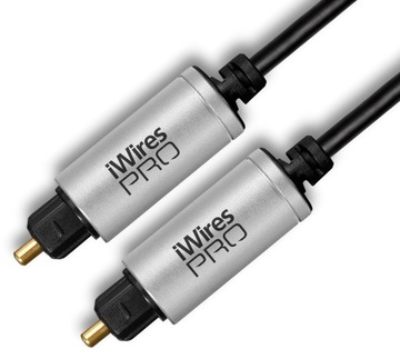 Kabel OPTYCZNY światłowód Toslink 1m. iWIRES PRO