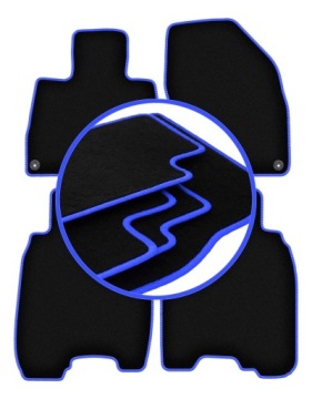 Koberce do auta Blue pro: Honda Civic VIII (ufo) hatchback 2006-2012